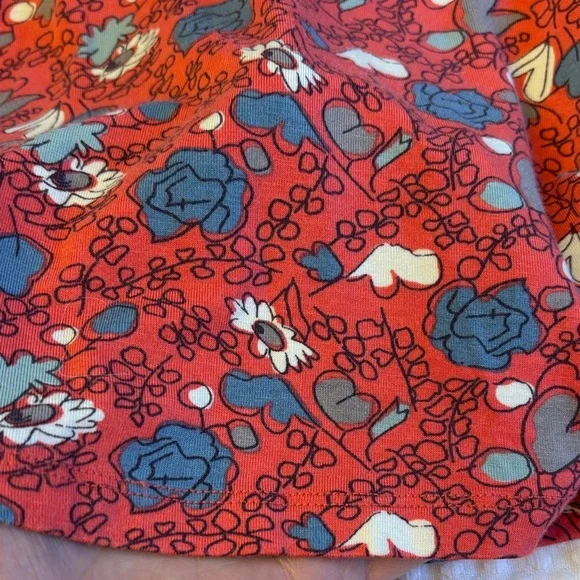 Boden Size 8 Red-Pink Blue Gray White Floral A-Line Mini Knee Length Skirt - Picture 10 of 10